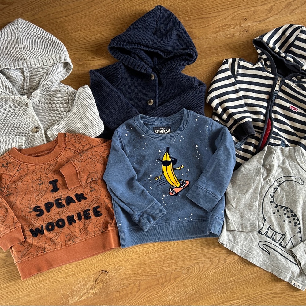 Bundle size 12-18 months fall tops